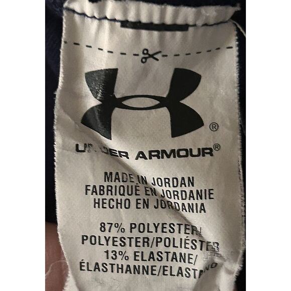 Under Armour ColdGear Fitted Long Sleeve Blue Athletic Shirt Boy's XS - Picture 6 of 6